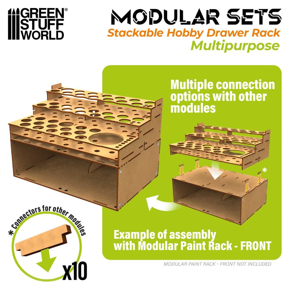 Rakásolható, nyitott tárolómodul mágnesekkel